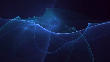 3B soyut renkli fraktal ışık arkaplanı oluşturma