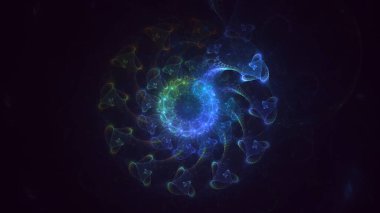 Soyut çember ışık arkaplanı oluşturuluyor