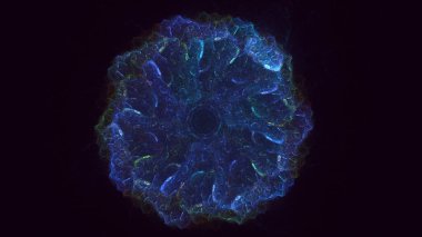 Soyut çember ışık arkaplanı oluşturuluyor