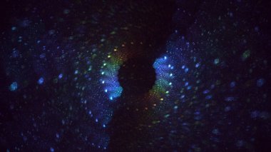 Soyut çember ışık arkaplanı oluşturuluyor