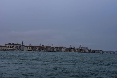 Venice, Italy - 17.01.2023: View over the scenic architectural detail in Venice. The island is a popular attraction for tourists,famous for its glass making and water canal.