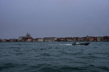 Venice, Italy - 17.01.2023: View over the scenic architectural detail in Venice. The island is a popular attraction for tourists,famous for its glass making and water canal.