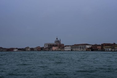 Venice, Italy - 17.01.2023: View over the scenic architectural detail in Venice. The island is a popular attraction for tourists,famous for its glass making and water canal.