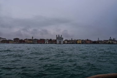Venice, Italy - 17.01.2023: View over the scenic architectural detail in Venice. The island is a popular attraction for tourists,famous for its glass making and water canal.