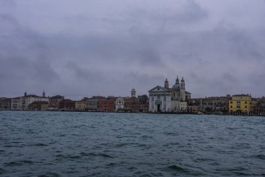Venice, Italy - 17.01.2023: View over the scenic architectural detail in Venice. The island is a popular attraction for tourists,famous for its glass making and water canal.