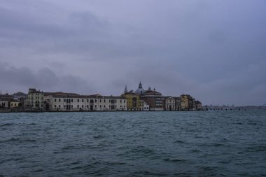 Venice, Italy - 17.01.2023: View over the scenic architectural detail in Venice. The island is a popular attraction for tourists,famous for its glass making and water canal.