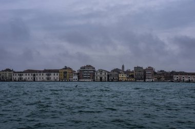 Venice, Italy - 17.01.2023: View over the scenic architectural detail in Venice. The island is a popular attraction for tourists,famous for its glass making and water canal.