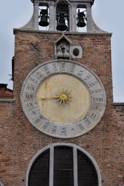 Venice, Italy - 17.01.2023: View over the scenic architectural detail in Venice. The island is a popular attraction for tourists,famous for its glass making and water canal.
