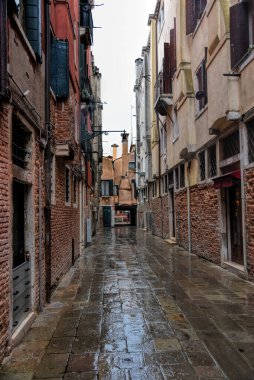 Venice, Italy - 17.01.2023: View over the scenic architectural detail in Venice. The island is a popular attraction for tourists,famous for its glass making and water canal.