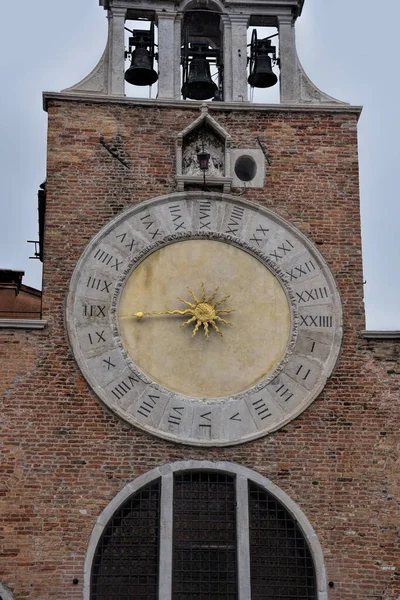 Venice, Italy - 17.01.2023: View over the scenic architectural detail in Venice. The island is a popular attraction for tourists,famous for its glass making and water canal.