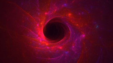 Soyut çok renkli fraktal ışık arkaplanı 3B görüntüleme