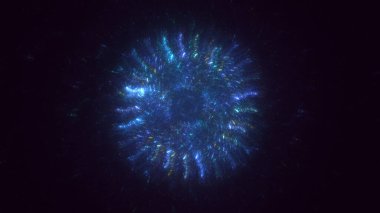 Soyut çok renkli fraktal ışık arkaplanı 3B görüntüleme