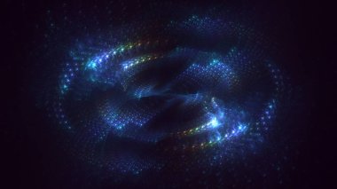 Soyut çok renkli fraktal ışık arkaplanı 3B görüntüleme