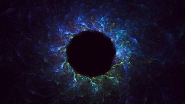 3B soyut renkli fraktal ışık arkaplanı oluşturma