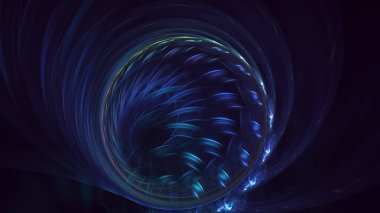 3B soyut renkli fraktal ışık arkaplanı oluşturma