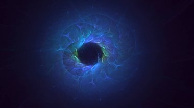 3B soyut renkli fraktal ışık arkaplanı oluşturma