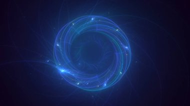 3B soyut renkli fraktal ışık arkaplanı oluşturma