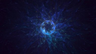 3B soyut renkli fraktal ışık arkaplanı oluşturma