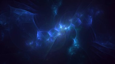 Soyut çok renkli fraktal ışık arkaplanı 3B görüntüleme