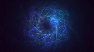 Soyut çok renkli fraktal ışık arkaplanı 3B görüntüleme