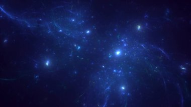 Soyut çok renkli fraktal ışık arkaplanı 3B görüntüleme