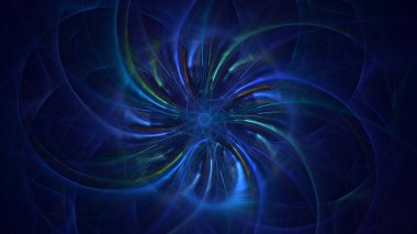 Soyut çok renkli fraktal ışık arkaplanı 3B görüntüleme