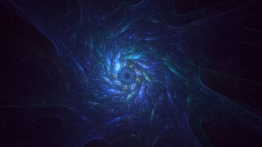 Soyut çok renkli fraktal ışık arkaplanı 3B görüntüleme