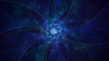 Soyut çok renkli fraktal ışık arkaplanı 3B görüntüleme