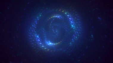 Soyut çok renkli fraktal ışık arkaplanı 3B görüntüleme