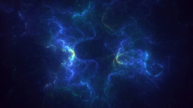 Soyut çok renkli fraktal ışık arkaplanı 3B görüntüleme