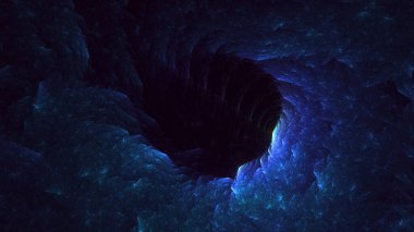 Soyut çok renkli fraktal ışık arkaplanı 3B görüntüleme