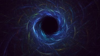 Soyut çok renkli fraktal ışık arkaplanı 3B görüntüleme