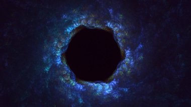 3D, soyut çok renkli teknoloji fraktal ışık arkaplanı oluşturuluyor