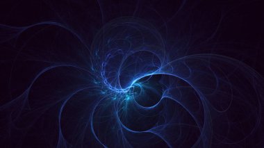 3D, soyut çok renkli teknoloji fraktal ışık arkaplanı oluşturuluyor