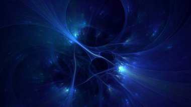 3D görüntüleme teknolojisi soyut fraktal arkaplan