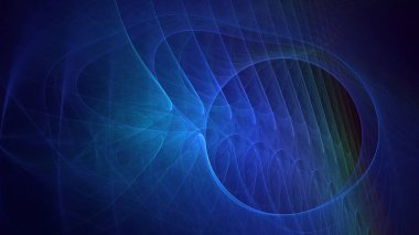 3D görüntüleme teknolojisi soyut fraktal arkaplan