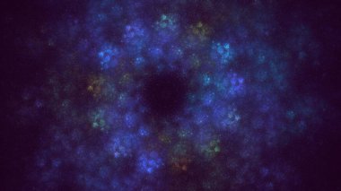 3D görüntüleme teknolojisi soyut fraktal arkaplan