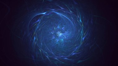 3B soyut renkli fraktal ışık arkaplanı oluşturma