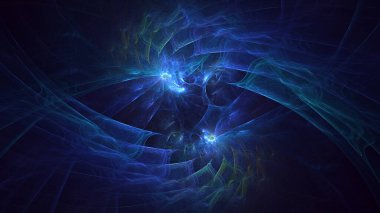 3B soyut renkli fraktal ışık arkaplanı oluşturma