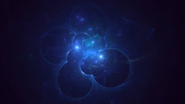 3B soyut renkli fraktal ışık arkaplanı oluşturma