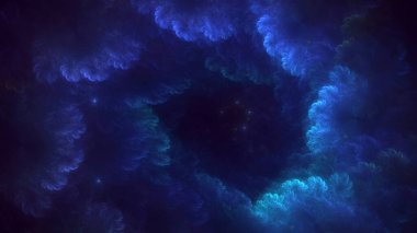 3B soyut renkli fraktal ışık arkaplanı oluşturma