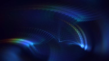 3B soyut renkli fraktal ışık arkaplanı oluşturma