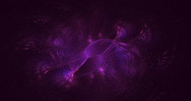 3B soyut renkli fraktal ışık arkaplanı oluşturma