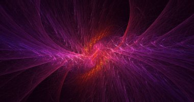 3B soyut renkli fraktal ışık arkaplanı oluşturma