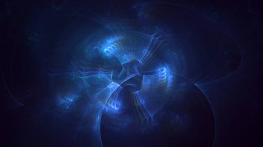 3B soyut renkli fraktal ışık arkaplanı oluşturma