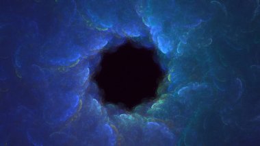 3D görüntüleme teknolojisi soyut fraktal arkaplan