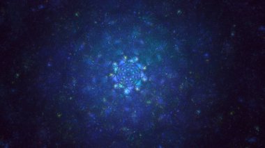 3D görüntüleme teknolojisi soyut fraktal arkaplan