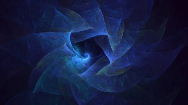 3B soyut renkli fraktal ışık arkaplanı oluşturma