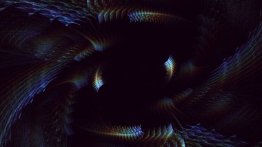 Soyut çok renkli fraktal ışık arkaplanı 3B görüntüleme