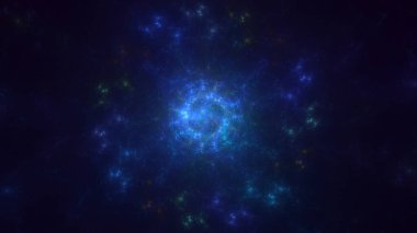 Soyut çok renkli fraktal ışık arkaplanı 3B görüntüleme